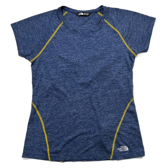 The North Face T-Shirt Womens Small Blue On The Go Short Sleeve Performance - Picture 1 of 7